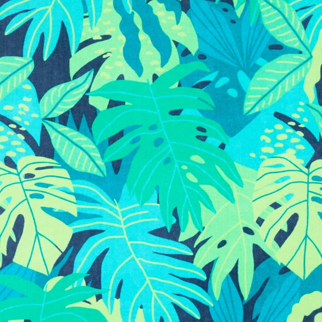 Cotton Blend Palm Print Beach Towel -34 Cotton Blend Palm Print Beach Towel -34